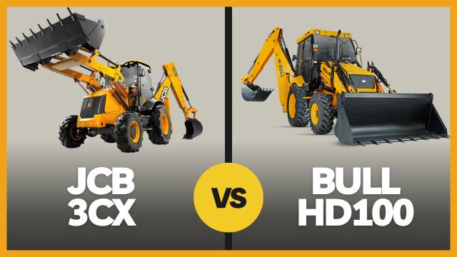 JCB 3CX vs BULL HD100: Хто кого? Обираємо екскаватор-навантажувач для справжніх профі