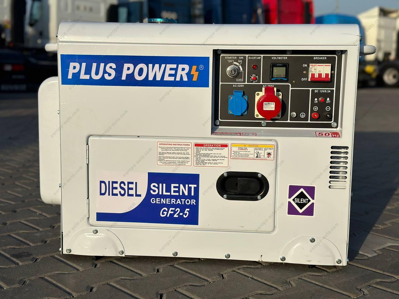Дизельний генератор PLUS POWER GF2-5 (5.0-5.5 кВт) - 1
