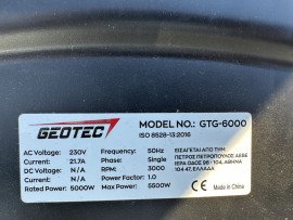 Бензиновий генератор GEOTEC GTG-6000 (5.0-5.5 кВт) - 4