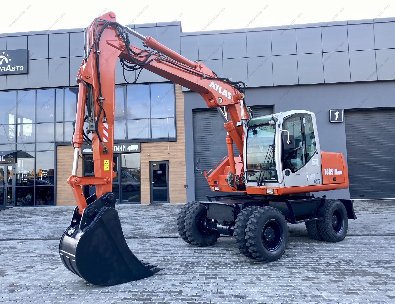 Колісний повноповоротний ескаватор  Atlas 1605M - 2007 рік - 1